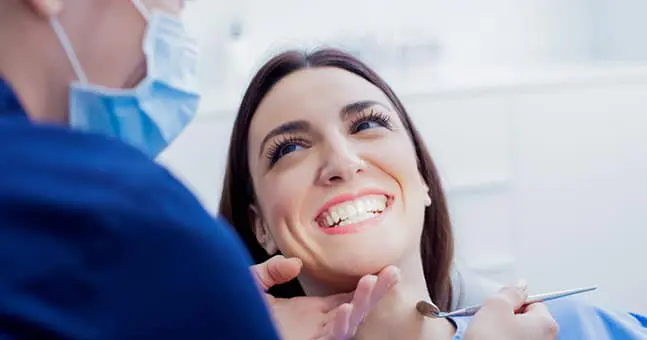 Woman Having A Teeth Cleaning near Mount Clemens MI